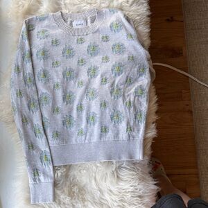 Barrie flower embroidered sweater size M